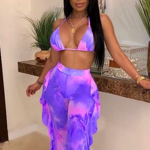 Ruffle Two-Piece Swimsuit